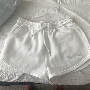 Six Stories Bride Shorts - White. Size Small